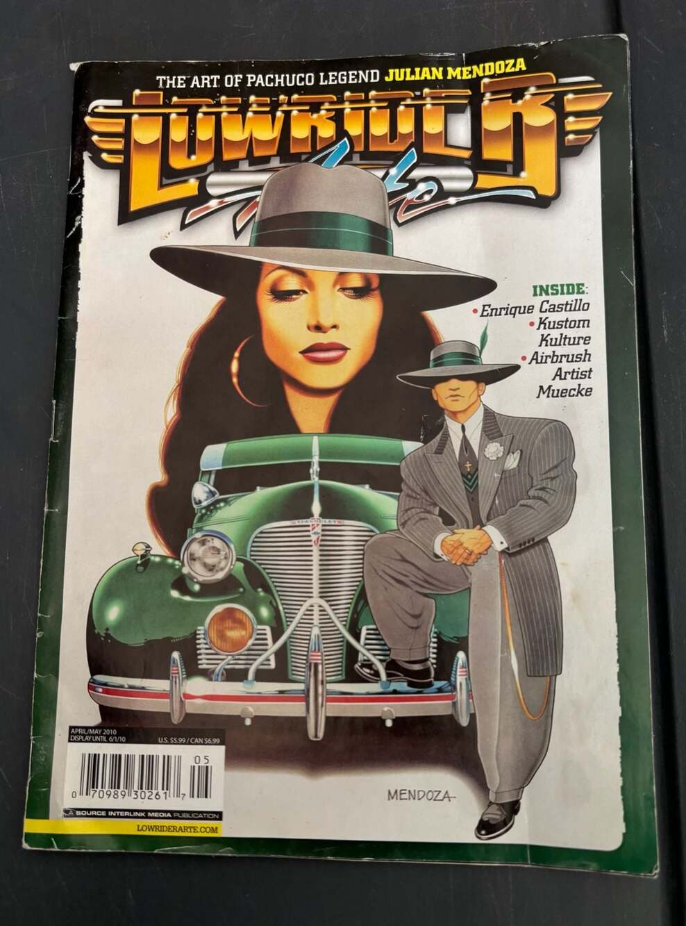 Lowrider Arte Magazine April/May 2010 Julian Mendoza Pachuco Art
